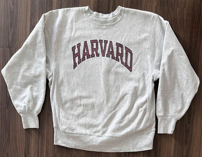 HARVARD（ハーバード大学）のリバースウィーブ