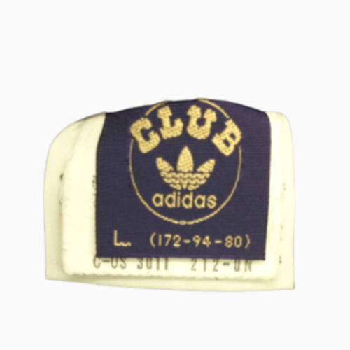 アディダス（adidas）の1980年代のタグ